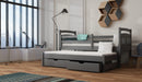 Wooden Bed Feliks Trundle and Storage