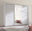 Vigo Sliding Door Wardrobe 250cm in White