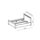 New York Bed with LED in 4 Sizes