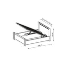 New York Bed with Storage and LED in 4 Sizes