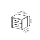 Cremona Bedside Cabinet