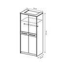 Cremona 2 Door Wardrobe 95cm
