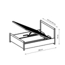 London Bed with Storage in 3 Sizes