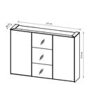 London 3 Sliding Door Wardrobe 271cm