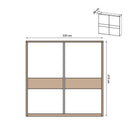 Manhattan 2 Sliding Door Wardrobe 225cm