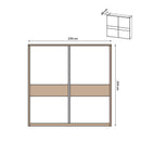 Manhattan 2 Sliding Door Wardrobe 250cm