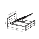 Wien Bed with Storage and LED in 3 Sizes
