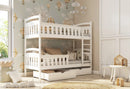 Wooden Bunk Bed Harry with Storage