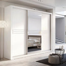 Havana 250cm 3 Sliding Door Wardrobe in White
