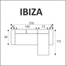 Ibiza 1 Corner Sofa Bed