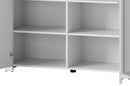 Ice 03 Display Cabinet in White and Oak Sonoma