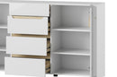 Ice 10 Sideboard Cabinet in White and Oak Sonoma