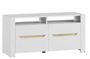 Ice 21 TV Cabinet 118cm in White and Oak Sonoma