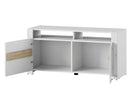 Ice 21 TV Cabinet 118cm in White and Oak Sonoma