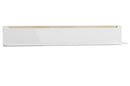 Ice 31 - Wall Shelf in White and Oak Sonoma - 170cm