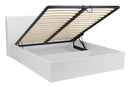 Italia 81/82 Bed with Storage in White 2 sizes