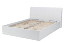 Italia 81/82 Bed with Storage in White 2 sizes