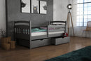 Wooden Single Bed Kate with Storage