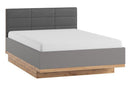 Livorno 66 Bed 160cm in Wotan Oak and Grey