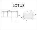 Lotus Corner Sofa Bed RD