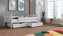 Wooden Bed Maciej with Storage