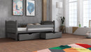 Wooden Bed Maciej with Storage