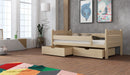 Wooden Bed Maciej with Storage