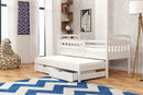 Wooden Double Bed Marcin with Trundle and Storage