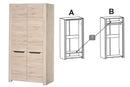 Desjo 05 2 Door Wardrobe 98cm