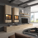 Wall Unit Baros 10 in Oak San Remo