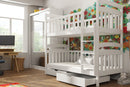 Wooden Bunk Bed Michas with Storage
