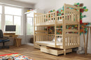 Wooden Bunk Bed Michas with Storage