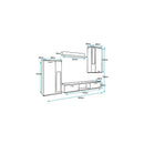 Wow Wall Unit in Oak Sonoma/Black
