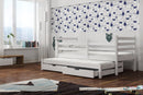 Wooden Double Bed Mondo with Trundle and Storage