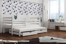 Wooden Double Bed Mondo with Trundle and Storage