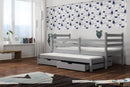 Wooden Double Bed Mondo with Trundle and Storage