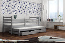 Wooden Double Bed Mondo with Trundle and Storage