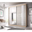 Multi 32 Sliding Mirror Door Wardrobe 203cm