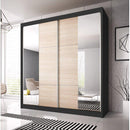 Multi 36 Sliding Mirror Door Wardrobe 183cm