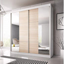 Multi 36 Sliding Mirror Door Wardrobe 203cm