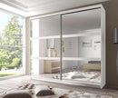 Multi 10 Sliding Mirror Door Wardrobe 203cm