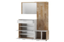 Nolan Hallway Unit in White Matt and Westminster Oak