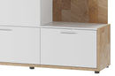 Nolan Hallway Unit in White Matt and Westminster Oak