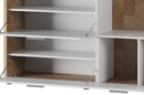 Nolan Hallway Unit in White Matt and Westminster Oak