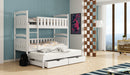 Wooden Bunk Bed Ola with Trundle and Storage