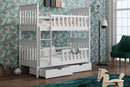 Wooden Bunk Bed Oliver with Storage