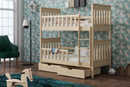 Wooden Bunk Bed Oliver with Storage