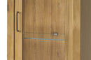Oslo 10/11 Tall Display Cabinet in Golden Oak