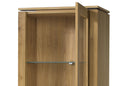 Oslo 10/11 Tall Display Cabinet in Golden Oak