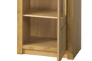 Oslo 10/11 Tall Display Cabinet in Golden Oak